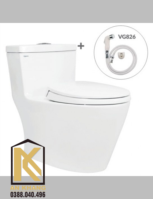 Bồn cầu 1 khối Viglacera V32 (Tặng xịt VG826)